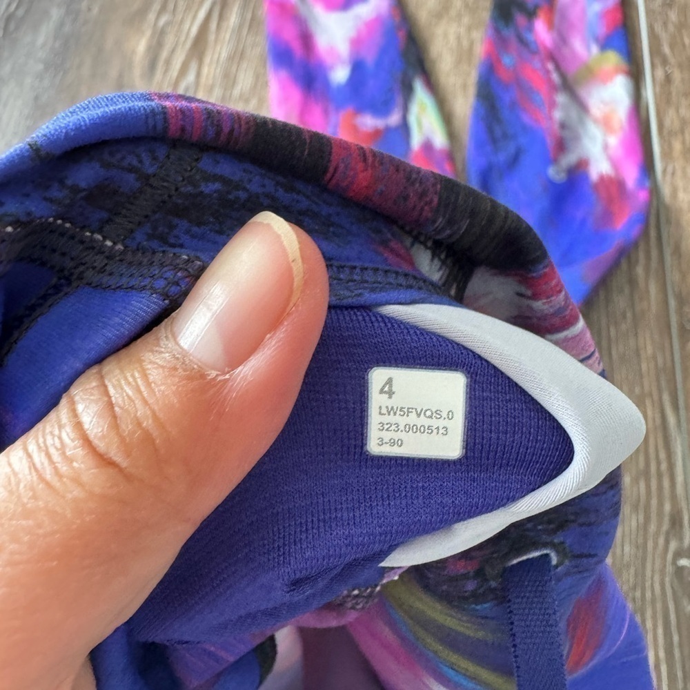 Lululemon Wunder Train High Rise 28” Digital Current Pink Size 4 NWT - Picture 4 of 4
